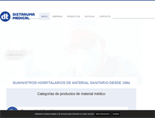 Tablet Screenshot of distraumamedical.com